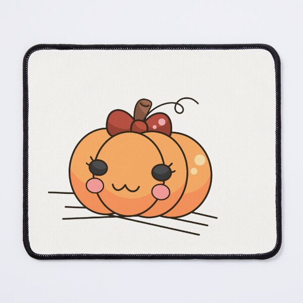 Item preview, Cute Kawaii Pumpkin Girl Bow Autumn designed and sold by Porpor Artwork.