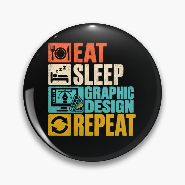 Item preview, Eat Sleep Graphic Design Repeat Graphic Designer Creative Professional designed and sold by JonesFlora2025.