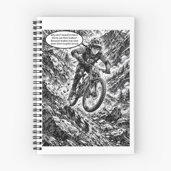 Item preview, Cool Downhill MTB design for guys; a great look for Downhill MTB enthusiasts. #8 designed and sold by UrbanTRIP.