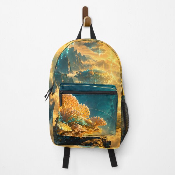 Item preview, Floating Coral Islands with Golden Ratio Fibonacci Spiral designed and sold by monkeybusiness.pt.