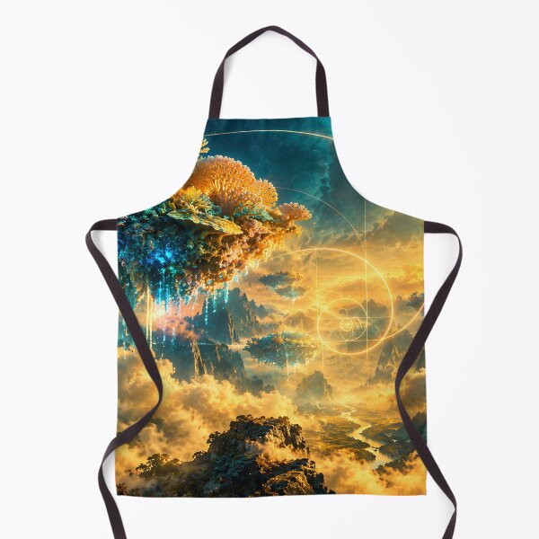 Item preview, Floating Coral Islands with Golden Ratio Fibonacci Spiral designed and sold by monkeybusiness.pt.