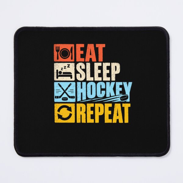Item preview, Eat Sleep Hockey Repeat Ice Hockey Player Fan designed and sold by HumansStuck12.
