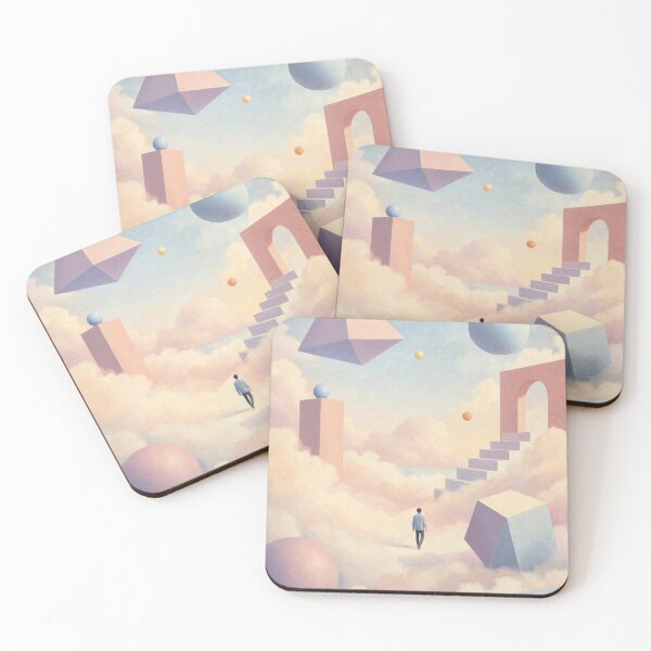 Item preview, Surreal Pastel Dreamscape Geometric Architecture designed and sold by Discount code.