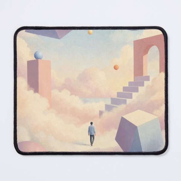 Item preview, Surreal Pastel Dreamscape Geometric Architecture designed and sold by Discount code.