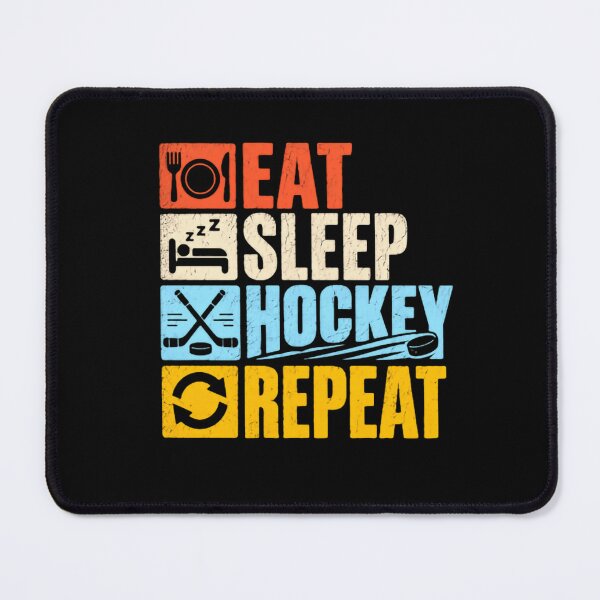Item preview, Eat Sleep Hockey Repeat Ice Hockey Player Fan designed and sold by JonesFlora2025.