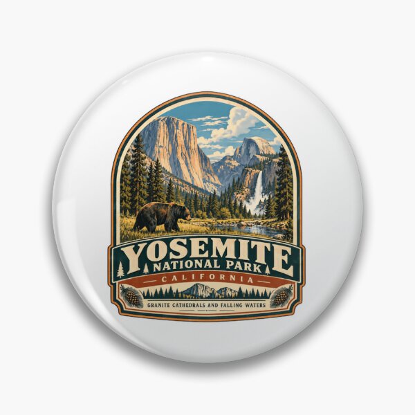 Item preview, Yosemite National Park California Granite Cathedrals And Falling Waters Travel Outdoors Hiking Souvenir designed and sold by Star3NowForMe.