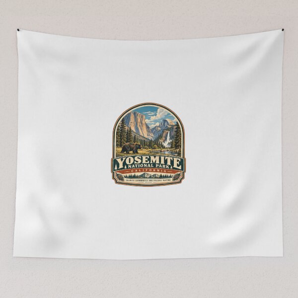 Item preview, Yosemite National Park California Granite Cathedrals And Falling Waters Travel Outdoors Hiking Souvenir designed and sold by Star3NowForMe.