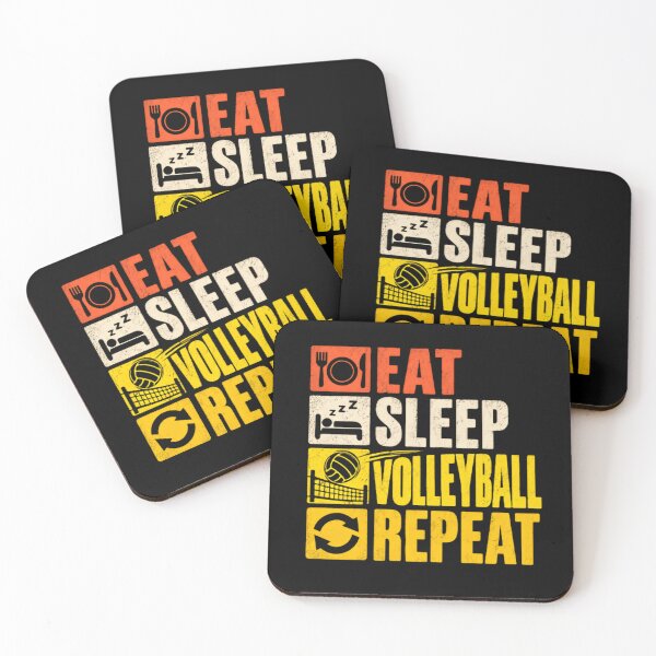 Item preview, Eat Sleep Volleyball Repeat Player Fan Lover designed and sold by JonesFlora2025.