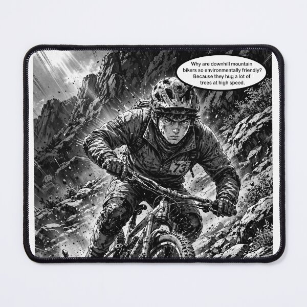 Item preview, Cool Downhill MTB design for guys; a great look for Downhill MTB enthusiasts. #9 designed and sold by UrbanTRIP.
