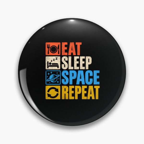 Item preview, Eat Sleep Space Repeat Astronomy Lover Science Enthusiast designed and sold by RetroMini2026.