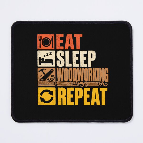 Item preview, Eat Sleep Woodworking Repeat Woodworker Carpenter Hobby Gift designed and sold by JonesFlora2025.