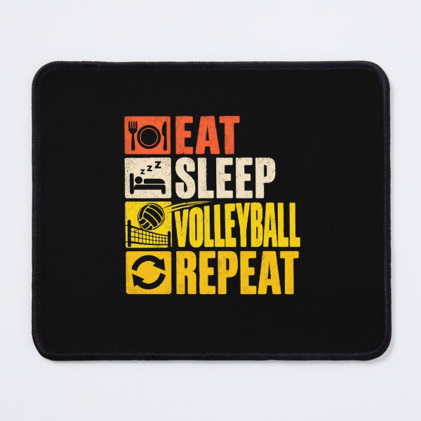 Item preview, Eat Sleep Volleyball Repeat Player Fan Lover designed and sold by SkeletonsDanger.