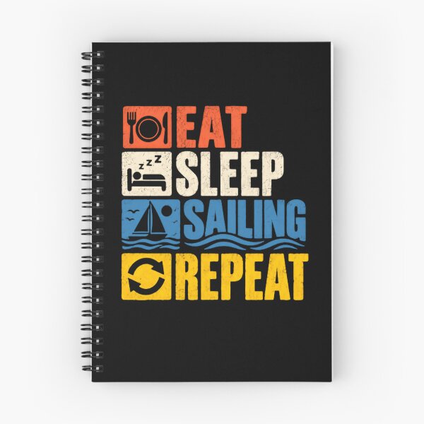 Item preview, Eat Sleep Sailing Repeat Sailor Boating Enthusiast designed and sold by JonesFlora2025.