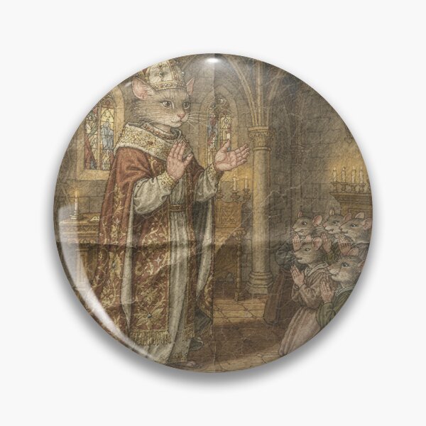Item preview, Cat Bishop Blessing the Mice designed and sold by PictorialWhimsy.