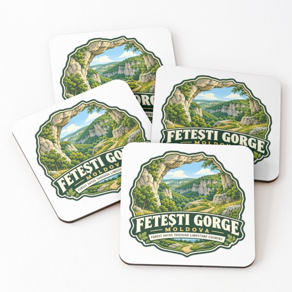 Item preview, Fetești Gorge Moldova Travel Hiker Forest Paths Through Limestone Country Landmark Souvenir designed and sold by Star3NowForMe.