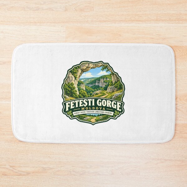 Item preview, Fetești Gorge Moldova Travel Hiker Forest Paths Through Limestone Country Landmark Souvenir designed and sold by Star3NowForMe.