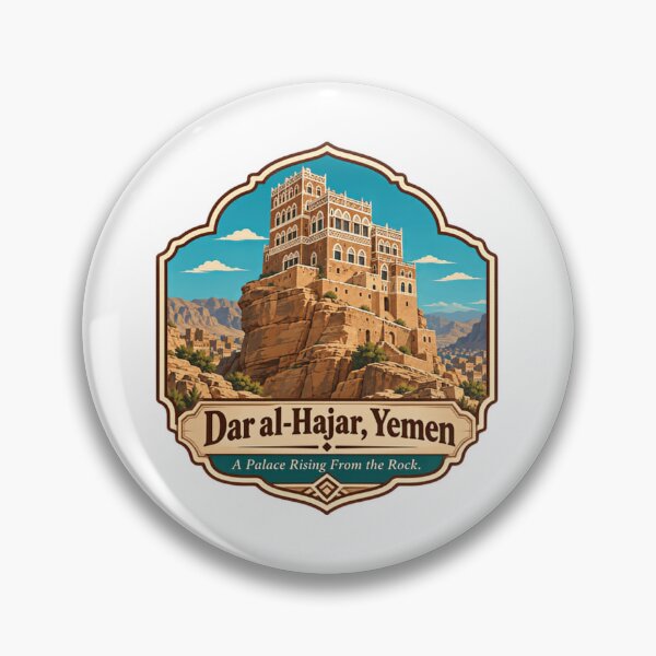 Item preview, Dar Al-Hajar, Yemen A Palace Rising From The Rock. Yemeni Heritage Travel Landmark Architecture designed and sold by Star3NowForMe.