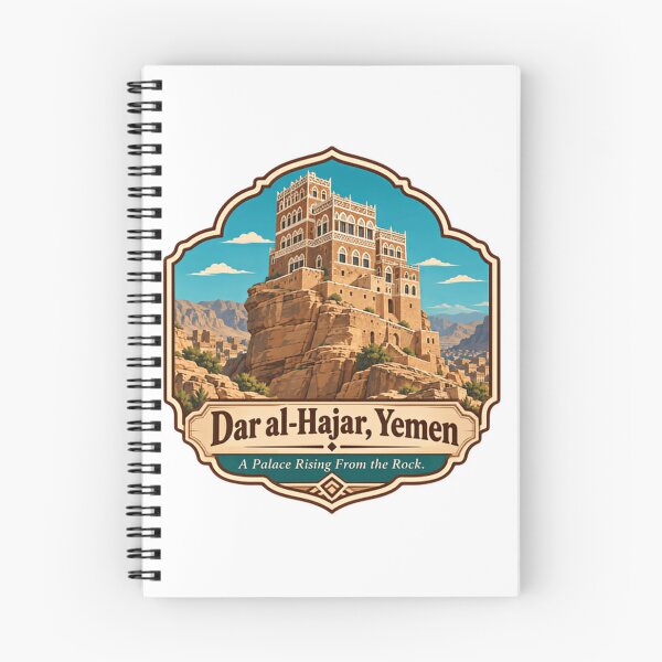 Item preview, Dar Al-Hajar, Yemen A Palace Rising From The Rock. Yemeni Heritage Travel Landmark Architecture designed and sold by Star3NowForMe.