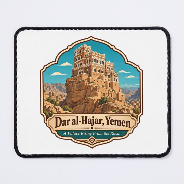 Item preview, Dar Al-Hajar, Yemen A Palace Rising From The Rock. Yemeni Heritage Travel Landmark Architecture designed and sold by Star3NowForMe.
