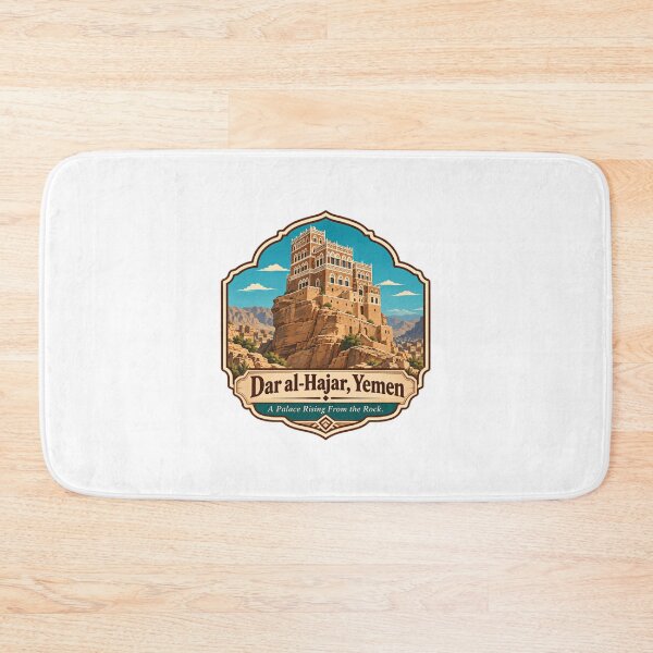 Item preview, Dar Al-Hajar, Yemen A Palace Rising From The Rock. Yemeni Heritage Travel Landmark Architecture designed and sold by Star3NowForMe.