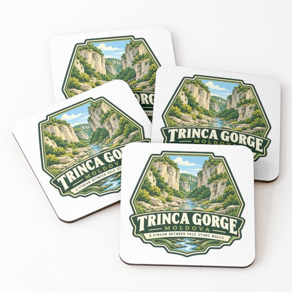 Item preview, Trinca Gorge Moldova A Stream Between Pale Stone Walls Moldovan Travel Nature Landscape Explorer Hiker designed and sold by Star3NowForMe.