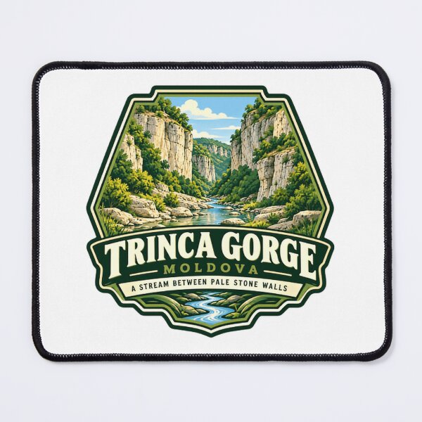 Item preview, Trinca Gorge Moldova A Stream Between Pale Stone Walls Moldovan Travel Nature Landscape Explorer Hiker designed and sold by Star3NowForMe.