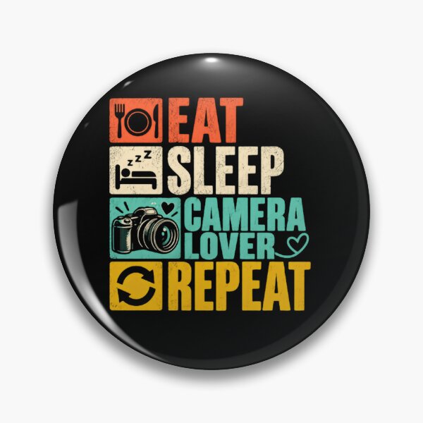 Item preview, Eat Sleep Camera Lover Repeat Photographer Photography Hobby designed and sold by JonesFlora2025.