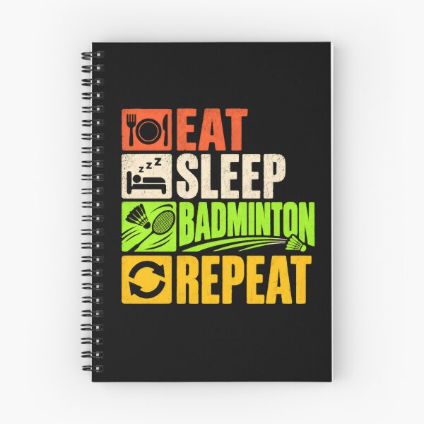 Item preview, Eat Sleep Badminton Repeat Badminton Player Lover designed and sold by RetroMini2026.