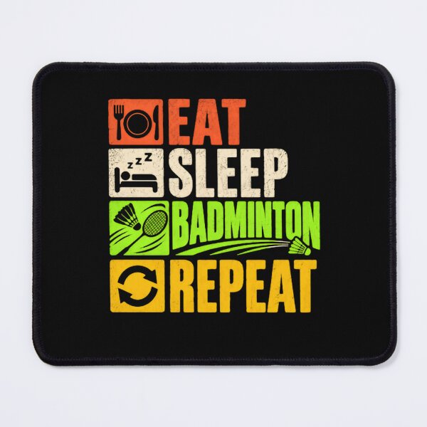 Item preview, Eat Sleep Badminton Repeat Badminton Player Lover designed and sold by RetroMini2026.