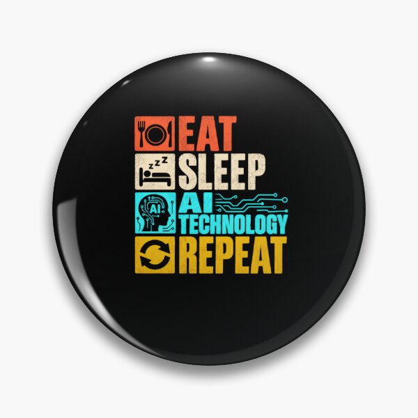 Item preview, Eat Sleep AI Technology Repeat Artificial Intelligence Engineer Programmer Developer designed and sold by HumansStuck12.