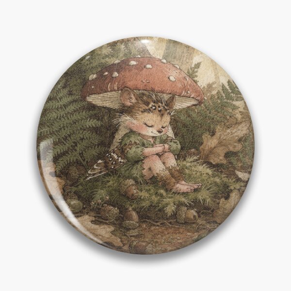 Item preview, Wren Sprite Sheltering from Rain designed and sold by PictorialWhimsy.