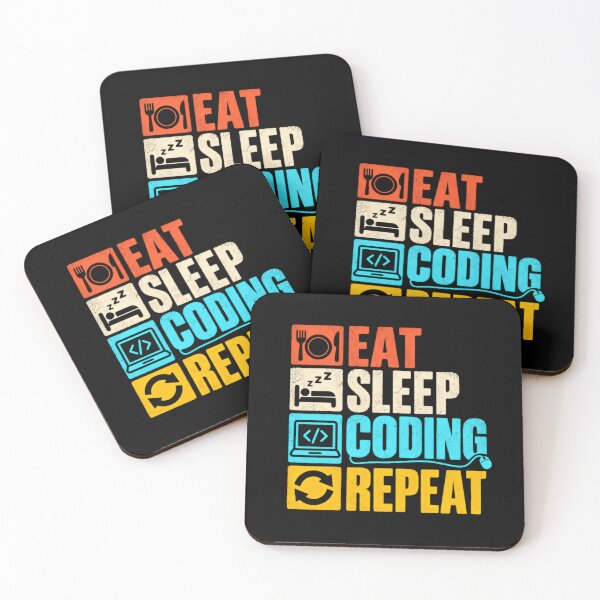 Item preview, Eat Sleep Coding Repeat Programmer Developer Computer Science designed and sold by RetroMini2026.