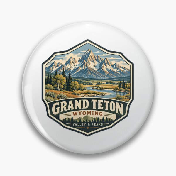 Item preview, Grand Teton Wyoming Valley Peaks National Park Travel Hiker designed and sold by Star3NowForMe.
