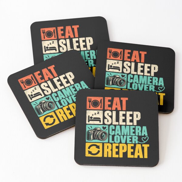 Item preview, Eat Sleep Camera Lover Repeat Photographer Photography Hobby designed and sold by SkeletonsDanger.