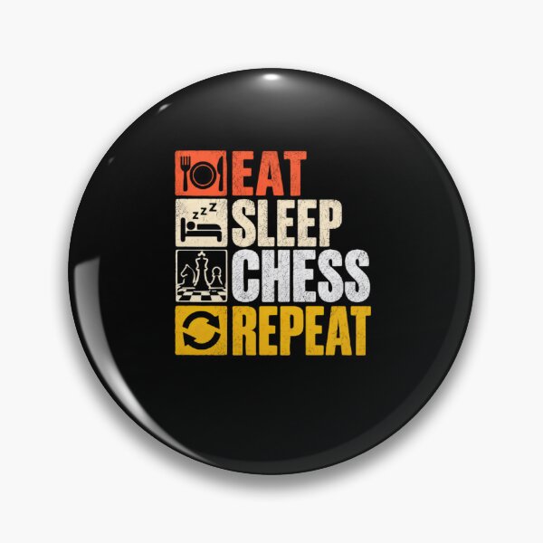 Item preview, Eat Sleep Chess Repeat Chess Player Hobby designed and sold by HumansStuck12.