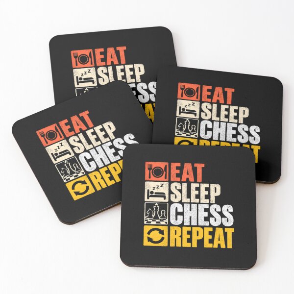 Item preview, Eat Sleep Chess Repeat Chess Player Hobby designed and sold by HumansStuck12.