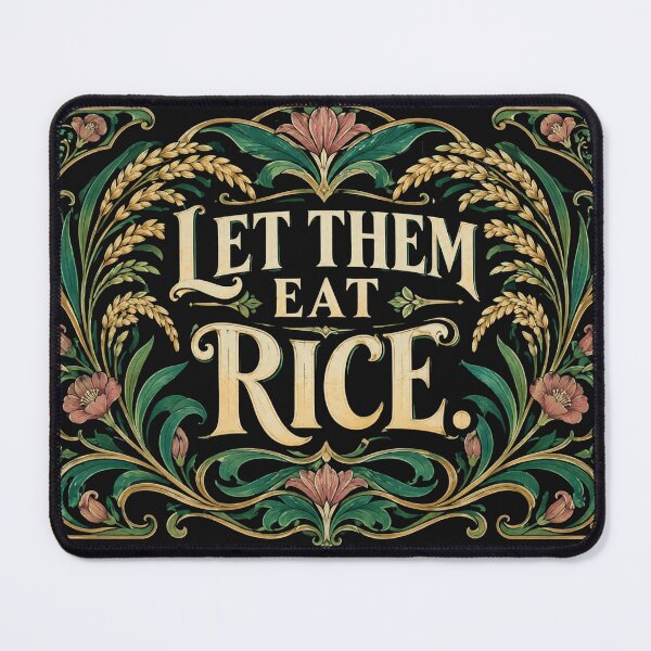 Item preview, Let Them Eat Rice – Vintage Art Nouveau Gluten Free – Funny Celiac & Rice Lover Art Tee designed and sold by bobscraze.