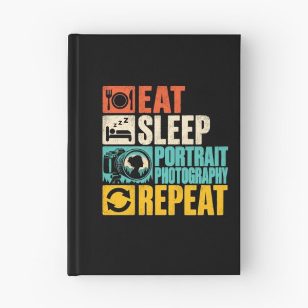 Item preview, Eat Sleep Portrait Photography Repeat Photographer Hobby Gift designed and sold by SkeletonsDanger.