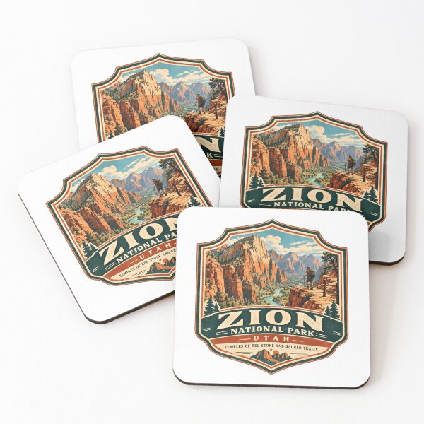 Item preview, Zion National Park Utah Temples Of Red Stone And Sacred Trails National Park Hiking Travel designed and sold by Star3NowForMe.
