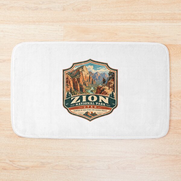 Item preview, Zion National Park Utah Temples Of Red Stone And Sacred Trails National Park Hiking Travel designed and sold by Star3NowForMe.
