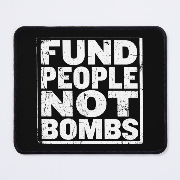 Item preview, Fund People Not Bombs - Retro Vintage Typography #2 designed and sold by EunsooLee.