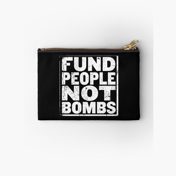 Item preview, Fund People Not Bombs - Retro Vintage Typography #2 designed and sold by EunsooLee.