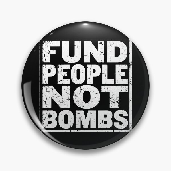 Item preview, Fund People Not Bombs - Retro Vintage Typography #2 designed and sold by EunsooLee.