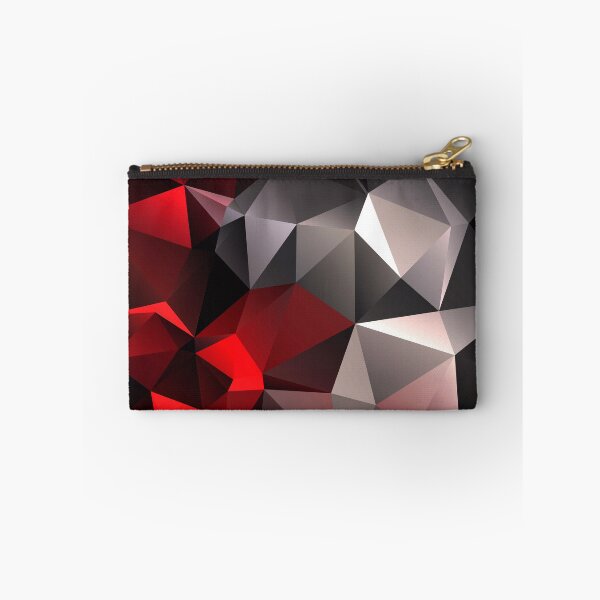 Item preview, Polygonal geometric black gray red designed and sold by fuzzyfox.