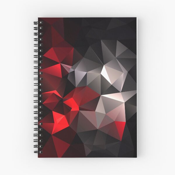 Artikelvorschau, Polygonal, geometrisch, schwarz, grau, rot entworfen und verkauft von fuzzyfox.