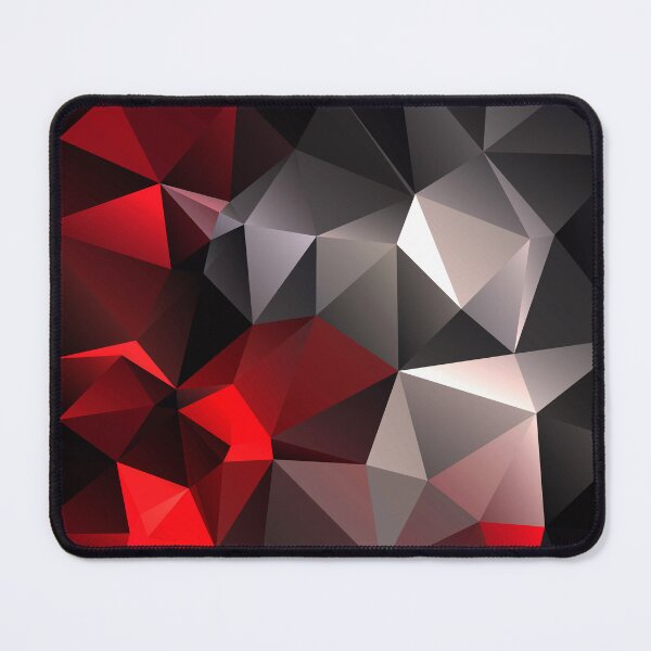 Item preview, Polygonal geometric black gray red designed and sold by fuzzyfox.