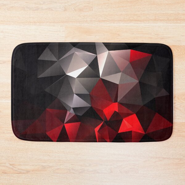 Item preview, Polygonal geometric black gray red designed and sold by fuzzyfox.