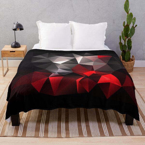 Item preview, Polygonal geometric black gray red designed and sold by fuzzyfox.