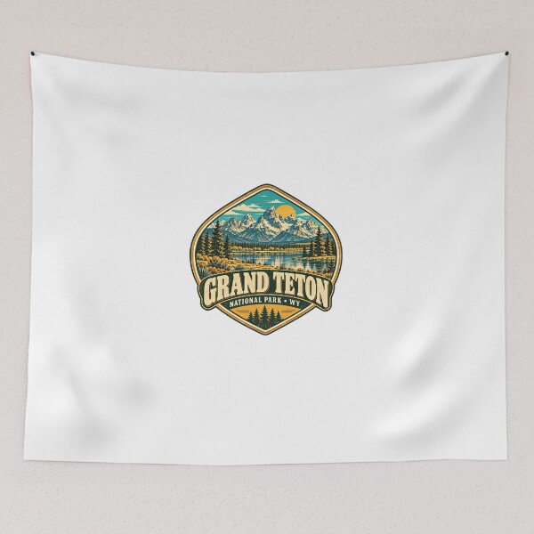 Item preview, Grand Teton National Park Wyoming Outdoor Travel Explorer Adventure designed and sold by Star3NowForMe.
