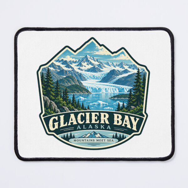 Item preview, Glacier Bay Alaska Mountains Meet Sea National Park Travel Adventure designed and sold by Star3NowForMe.